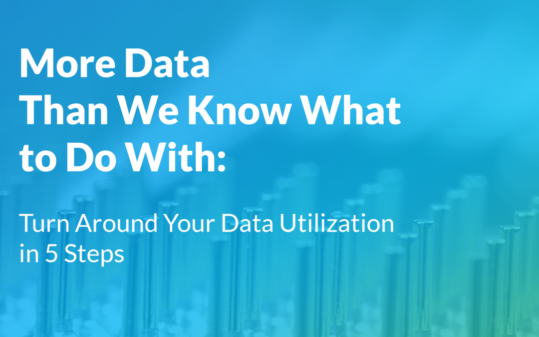 More Data Than We Know What to Do With: Turn Around Your Data Utilization in 5 Steps
