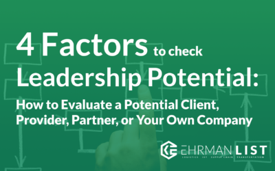 4 Factors to Consider to Check Leadership Potential: How to Evaluate a Potential Client, Provider, Partner, or Your Own Company